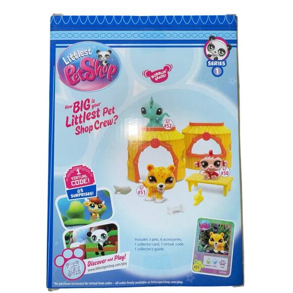 Littlest Pet Shop lps NEW IN BOX Gen 7 Tiki Jungle Playset tiger iguana monkey - Picture 7 of 8